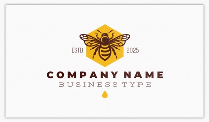 A bee honey farmer brown orange design for Modern & Simple