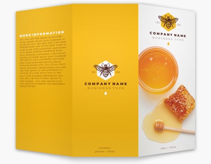A apiarist honey farmer orange white design for Modern & Simple