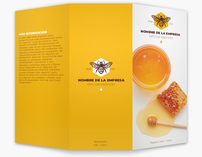 Un apiarista productor de miel diseño naranja blanco para Moderno y sencillo