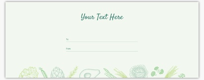Design Preview for Food & Beverage Custom Envelopes Templates, 4” x 8”