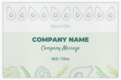 Design Preview for Design Gallery: Organic Food Stores Natural Uncoated Business Cards