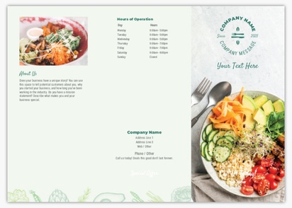 Design Preview for Design Gallery: Food & Beverage Flyers, Tri-fold DL