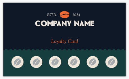 Design Preview for Loyalty Cards Templates, Standard (91 x 55 mm)