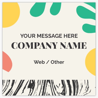 Design Preview for Design Gallery: Farmers Market Standard Business Cards, Square (65 x 65 mm)