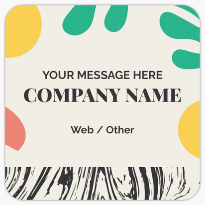 Design Preview for Design Gallery: Farmers Market Rounded Corner Business Cards, Rounded Square (65 x 65 mm)