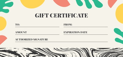 Design Preview for Templates for Organic Food Stores Gift Certificates 