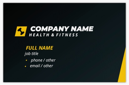 Design Preview for Design Gallery: Sports & Fitness Natural Uncoated Business Cards