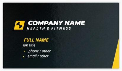 Design Preview for Dance Fitness Glossy Business Cards Templates, Standard (3.5" x 2")