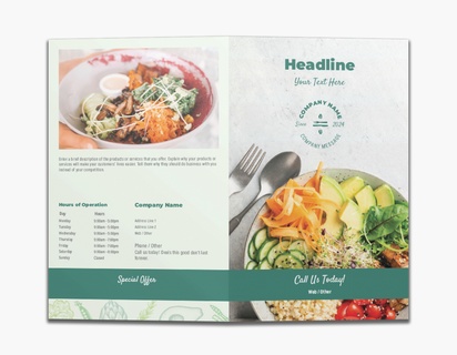Design Preview for Design Gallery: Food & Beverage Custom Brochures, 8.5" x 11" Bi-fold