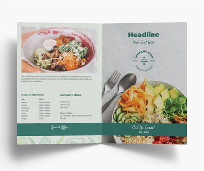 Design Preview for Design Gallery: Organic Food Stores Folded Leaflets, Bi-fold A5 (148 x 210 mm)