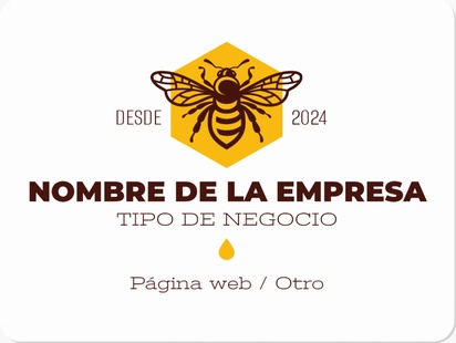 Un productor de miel apicultor diseño marrón naranja para Moderno y sencillo