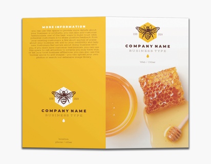 A bee honey farmer orange cream design for Modern & Simple