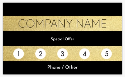 Design Preview for Design Gallery: Hair Salons Loyalty Cards, Standard (91 x 55 mm)