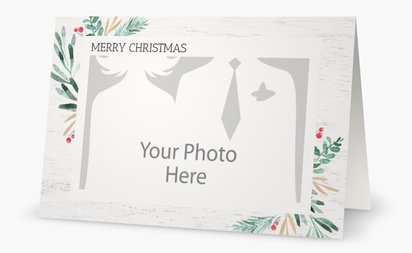 Design Preview for Design Gallery: Rustic Greeting Cards, 11.7 x 18.2 cm Folded