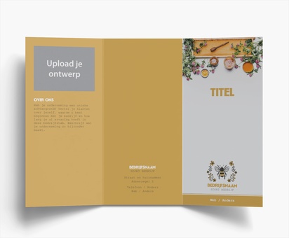 Voorvertoning ontwerp voor Ontwerpgalerij: Folders, Drieluik DL (99 x 210 mm)
