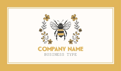 A bee local honey white cream design