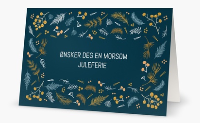 Forhåndsvisning av design for Designgalleri: Julekort, 18.2 x 11.7 cm  Dobbelt