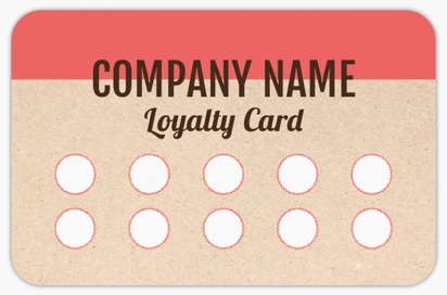 Design Preview for Design Gallery: Bakeries Rounded Corner Business Cards, Rounded Standard (85 x 55 mm)