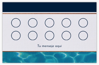 Vista previa del diseño de Galería de diseños de tarjetas con acabado lino para piscina y spa