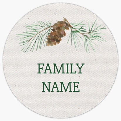 A greenery nature cream gray design for Holiday