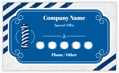 Design Preview for Design Gallery: Barbers Loyalty Cards, Standard (91 x 55 mm)