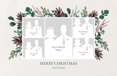 Design Preview for Design Gallery: Seasonal Greeting Cards, 13.9 x 21.6 cm Flat