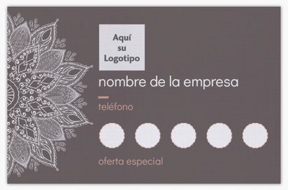 Vista previa del diseño de Galería de diseños de tarjetas con acabado lino para belleza y spa