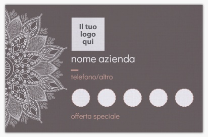 Anteprima design per Galleria di design: biglietti da visita carta effetto lino per bellezza e spa