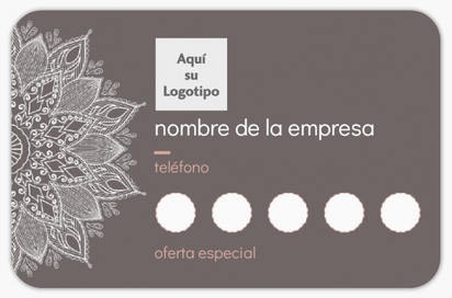Vista previa del diseño de Galería de diseños de tarjetas de visita con esquinas redondas para belleza y spa, Redondeadas Standard (85 x 55 mm)