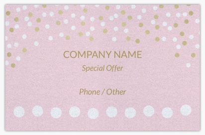 Design Preview for Design Gallery: Gift & Party Shops Pearl Business Cards