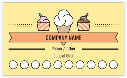 Design Preview for Design Gallery: Ice Cream & Food Trucks Loyalty Cards, Standard (91 x 55 mm)
