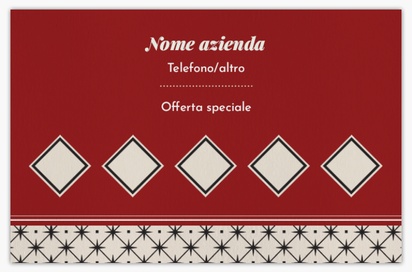 Anteprima design per Galleria di design: biglietti da visita in carta naturale per ristoranti