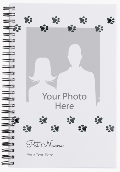 A pets paw prints gray design with 1 uploads