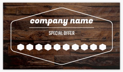 A safe delivery delivery brown gray design for Loyalty Cards