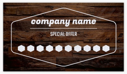 A safe delivery delivery brown gray design for Loyalty Cards
