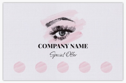 Design Preview for Design Gallery: Waxing & Hair Removal Linen Business Cards