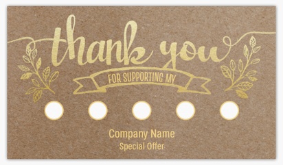 Design Preview for Design Gallery: Loyalty Cards Standard Business Cards, Standard (3.5" x 2")