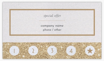 A shine elegant white cream design for Loyalty Cards