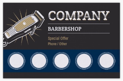 Design Preview for Design Gallery: Barbers Linen Business Cards