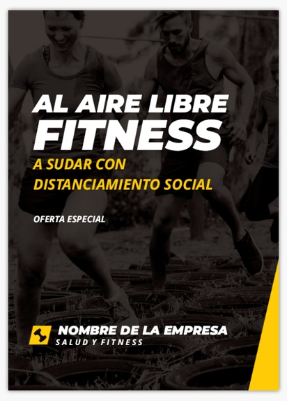 Un entrenador personal fitness al aire libre diseño negro gris