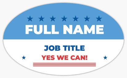 A candidate politics blue white design for Election