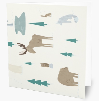 Designvorschau für Designgalerie: Weihnachtskarten Witzig & Skurril, 14 cm x 14 cm  Klappformat