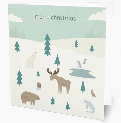 Design Preview for Design Gallery: Fun & Whimsical Christmas Cards, Square 14 x 14 cm