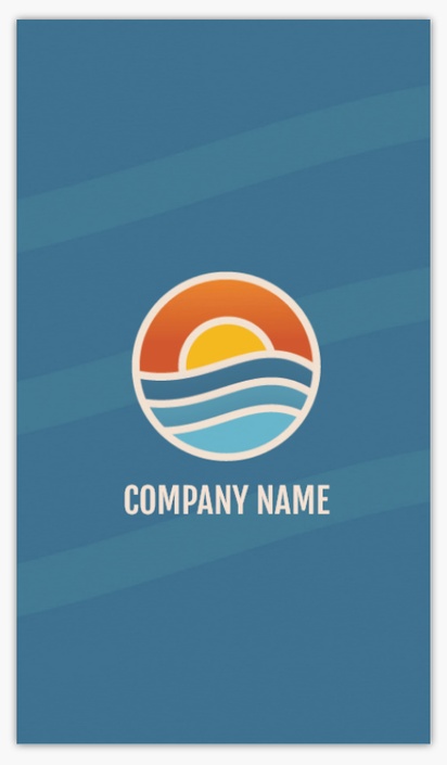 Design Preview for Design Gallery: Boats & Maritime Matte Visiting Cards, Standard (89 x 51 mm)