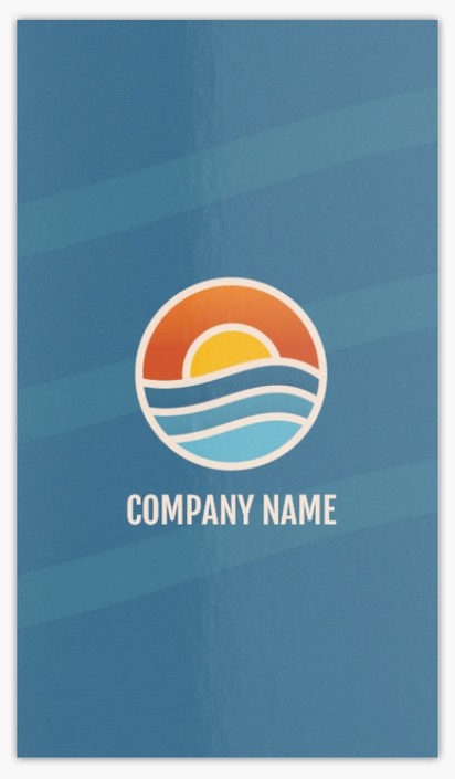 A surf style sunset blue gray design for Nautical