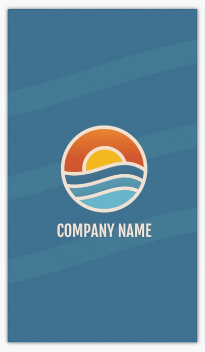 A surf style sunset blue gray design for Nautical