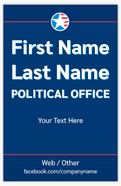 A politician candidate blue gray design for Election