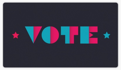 A i voted vote black blue design for Election