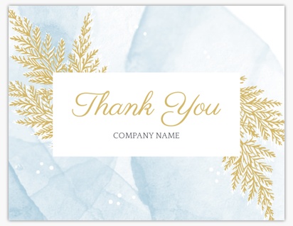 Design Preview for Design Gallery: Elegant Thank You Cards, Folded 13.9 x 10.7 cm