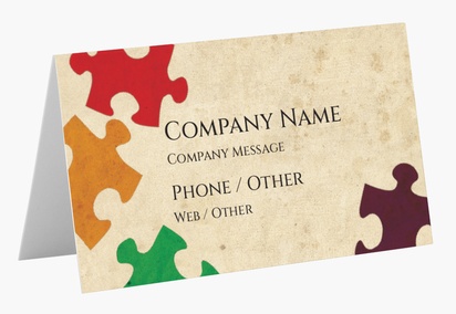 Design Preview for Design Gallery: Childcare & Early Education Folded Business Cards
